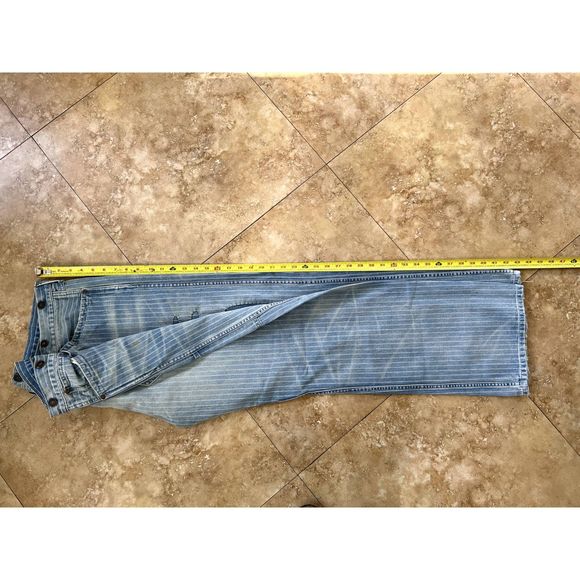 RRL - Ralph Lauren Double RL Indigo Striped Twill Pants - Picture 10 of 12